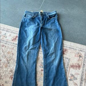 L'AGENCE Blue Flare Wide Leg Jeans